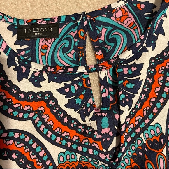 SET of 2 Talbots Womens Blouses Tops Tunics Bird - Picture 3 of 13